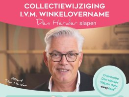 Collectiewijziging i.v.m. winkelovername Den Herder Slapen